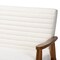 Baxton Studio Stratton Mid-Century Modern Cream Boucle Fabric and Walnut Brown Finished Wood Loveseat 228-12961-ZORO - alternate 3